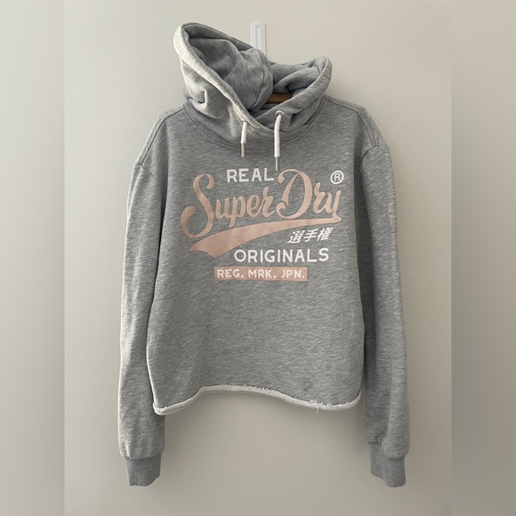 SuperDry Cropped Hoodie - Picture 3 of 7